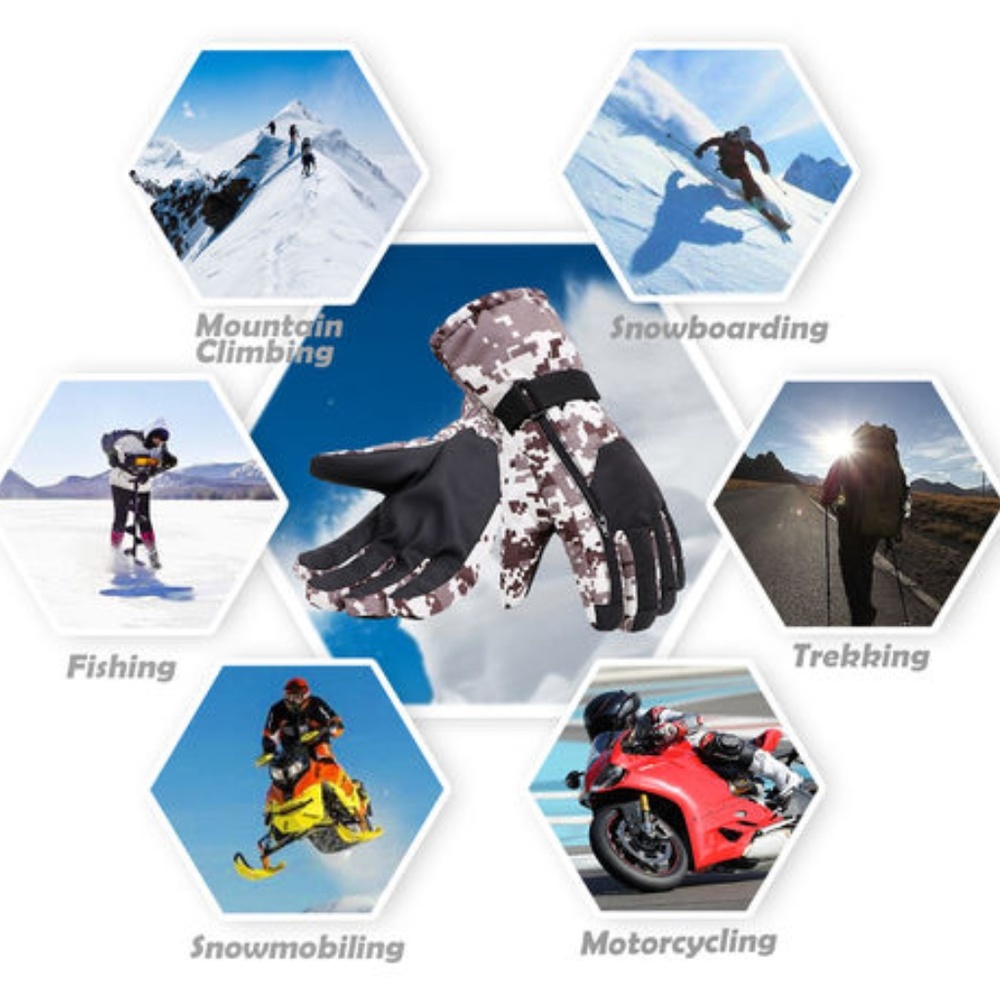 Winter Sports Thinsulate Waterproof Ski Gloves - Picture 4 of 5